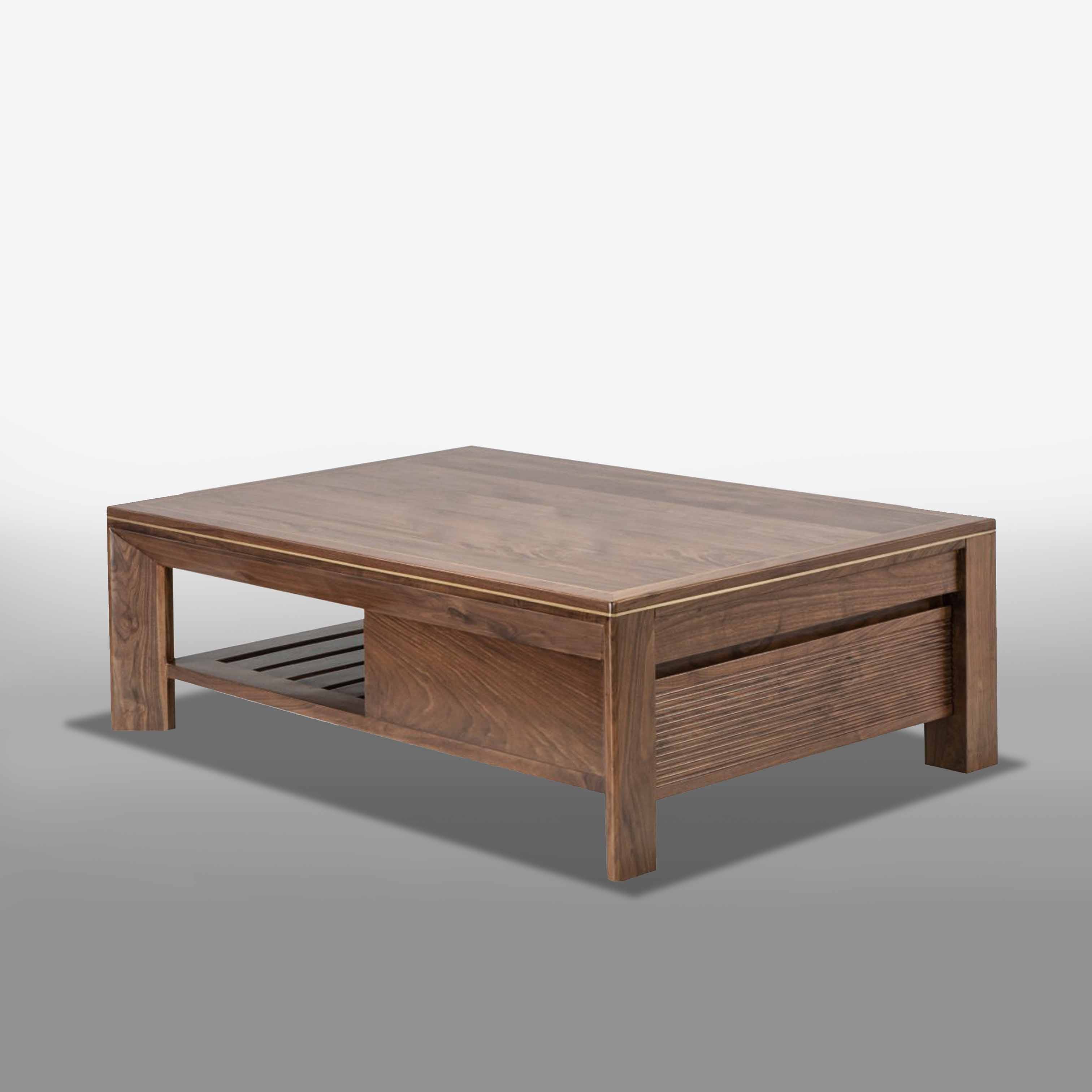 Noble rectangular wooden table - B55LHFU