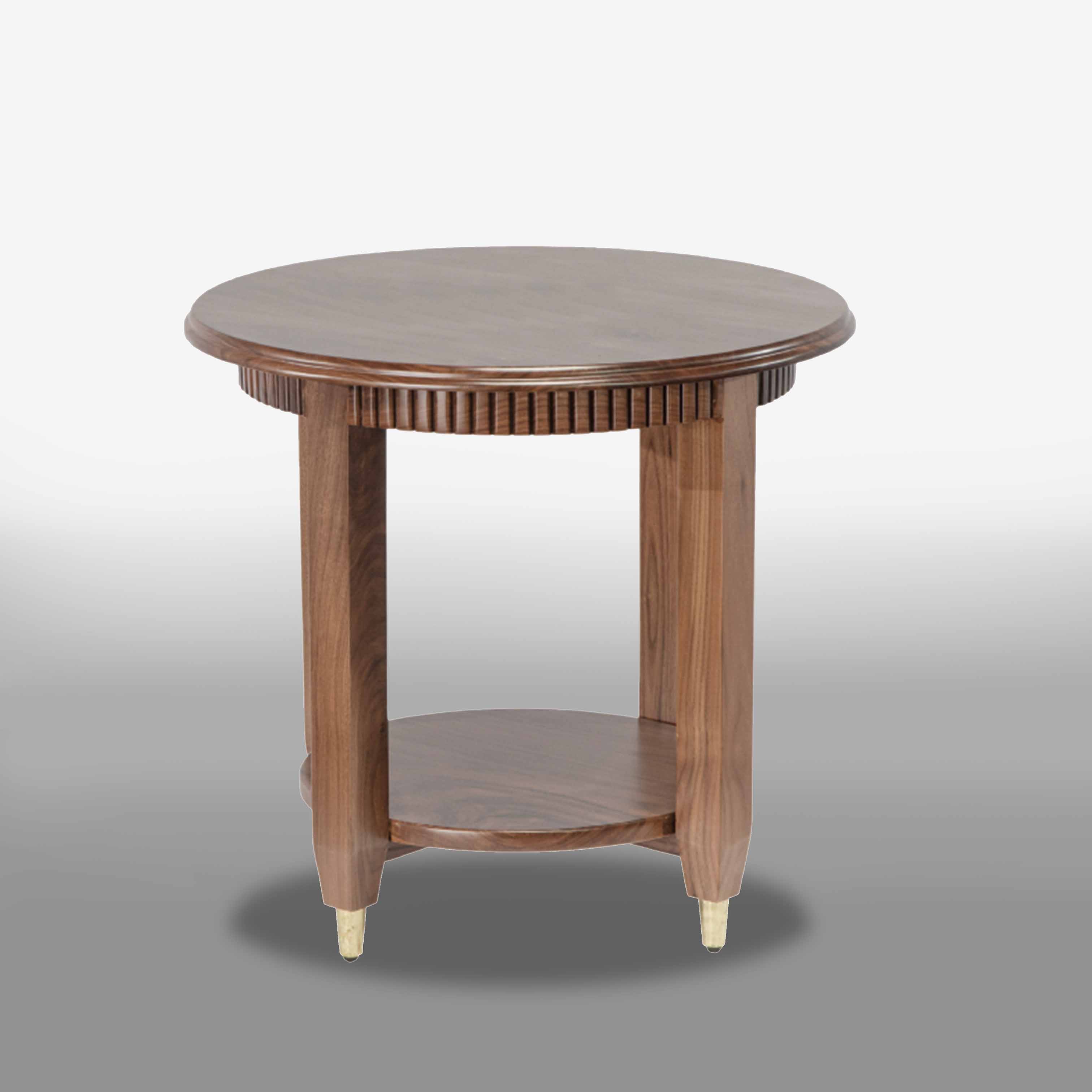 Noble round wooden table - B56LHFU