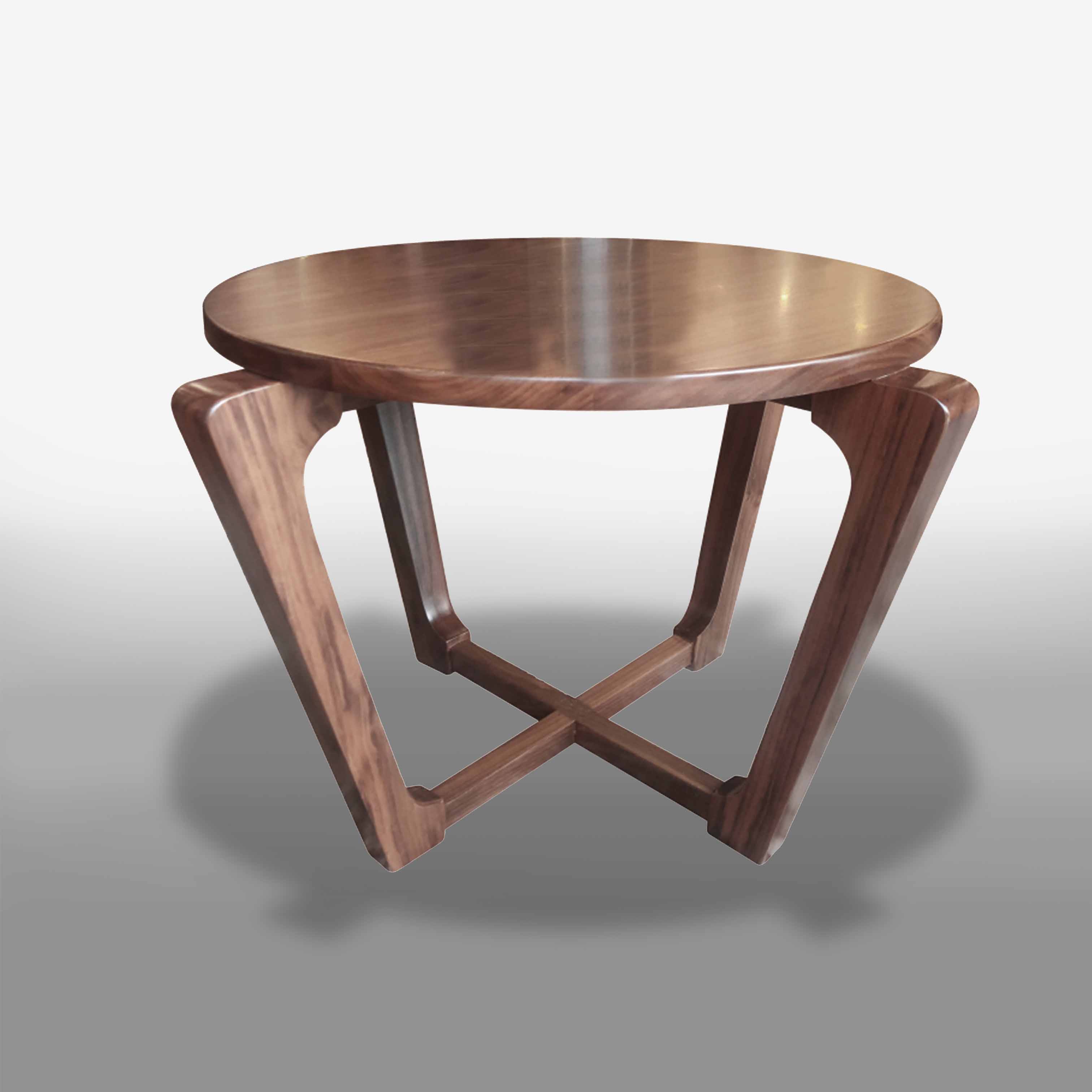 Noble round wooden table - B59LHFU