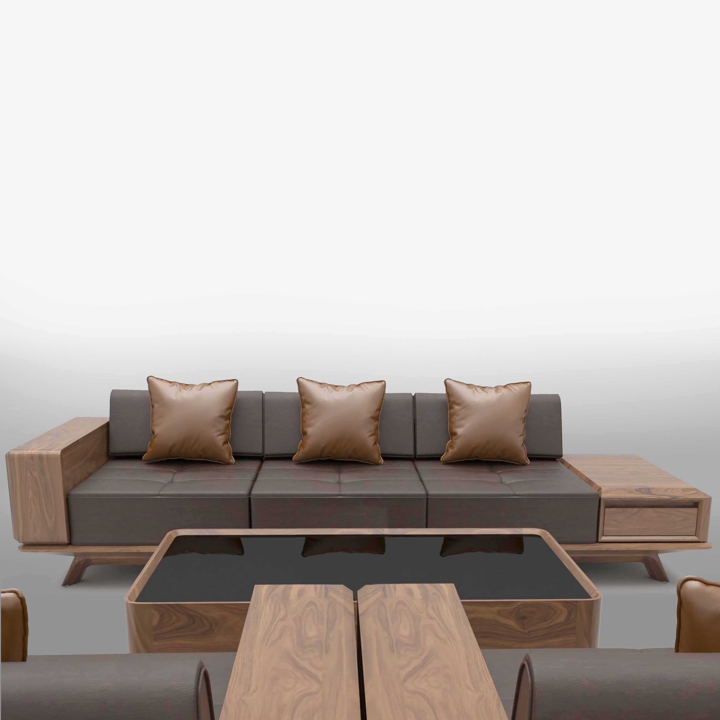Bộ bàn ghế gỗ sofa Square - BG12LHFU 3