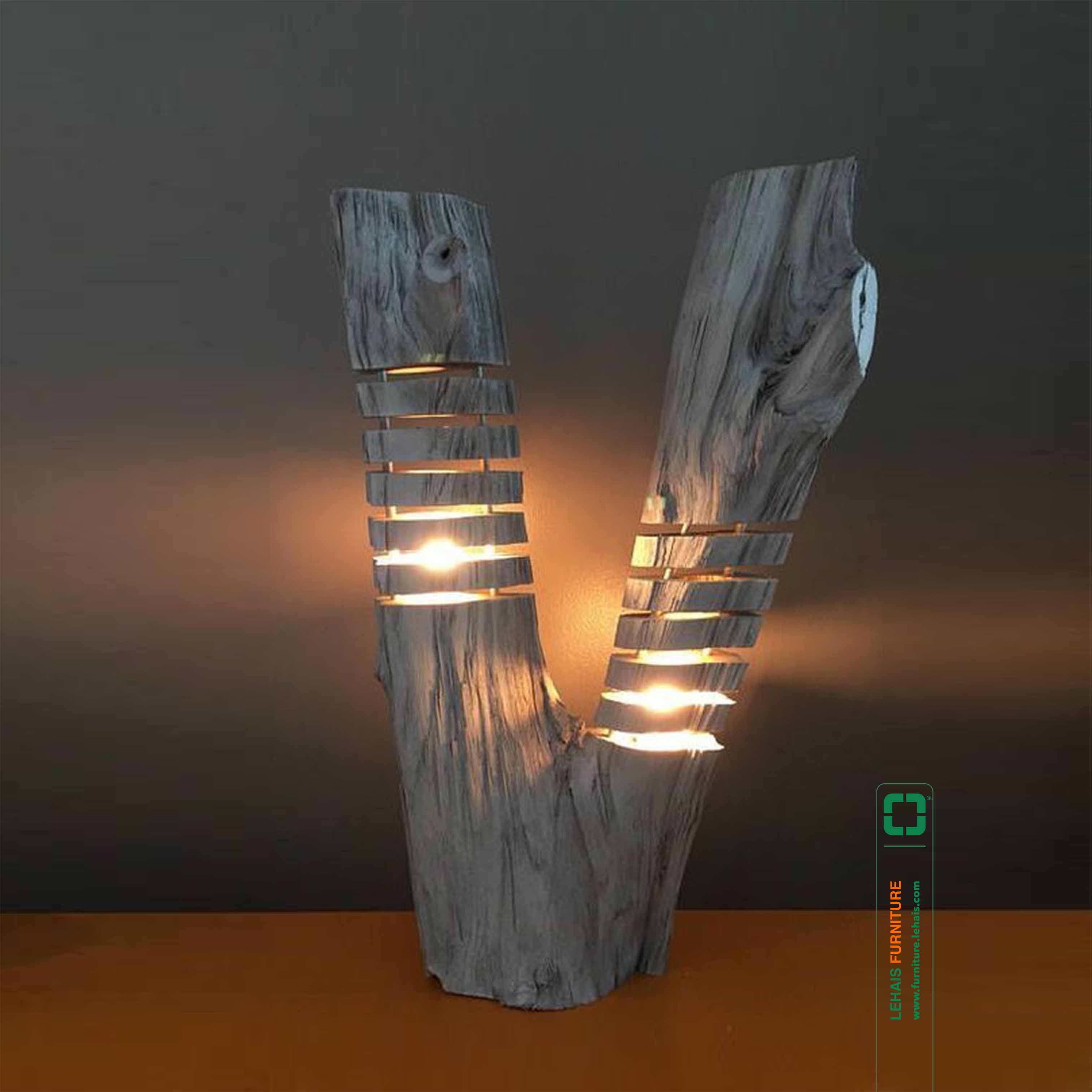 Đèn gỗ trang trí nghệ thuật - D42LHFU