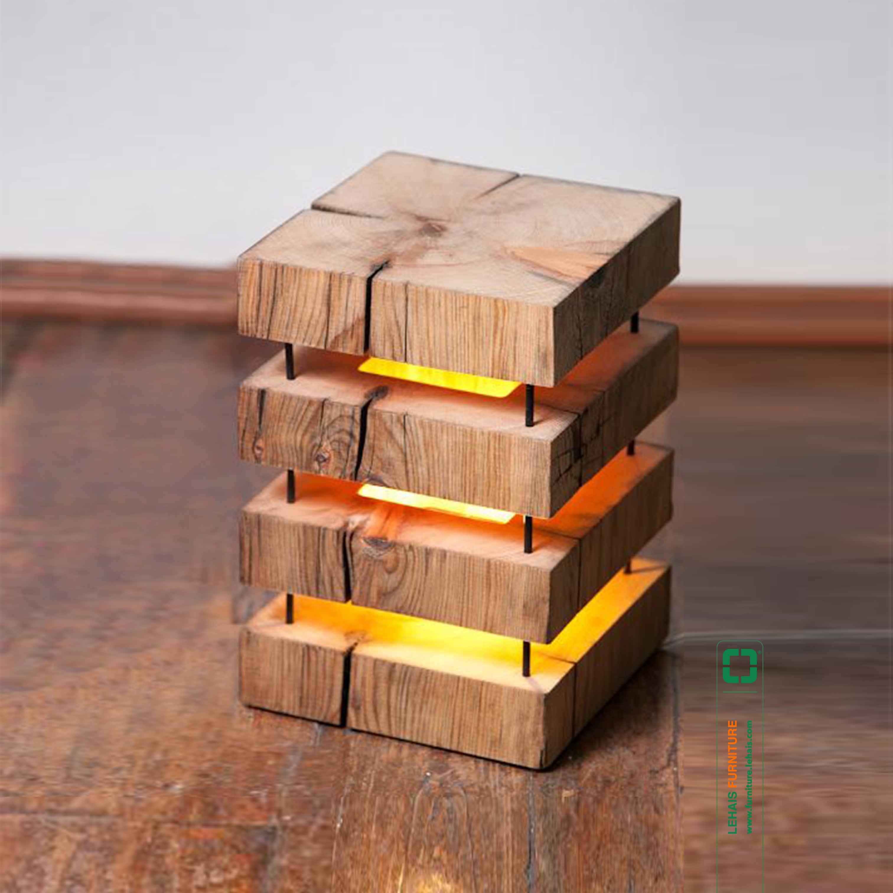 Đèn gỗ trang trí nghệ thuật - D43LHFU