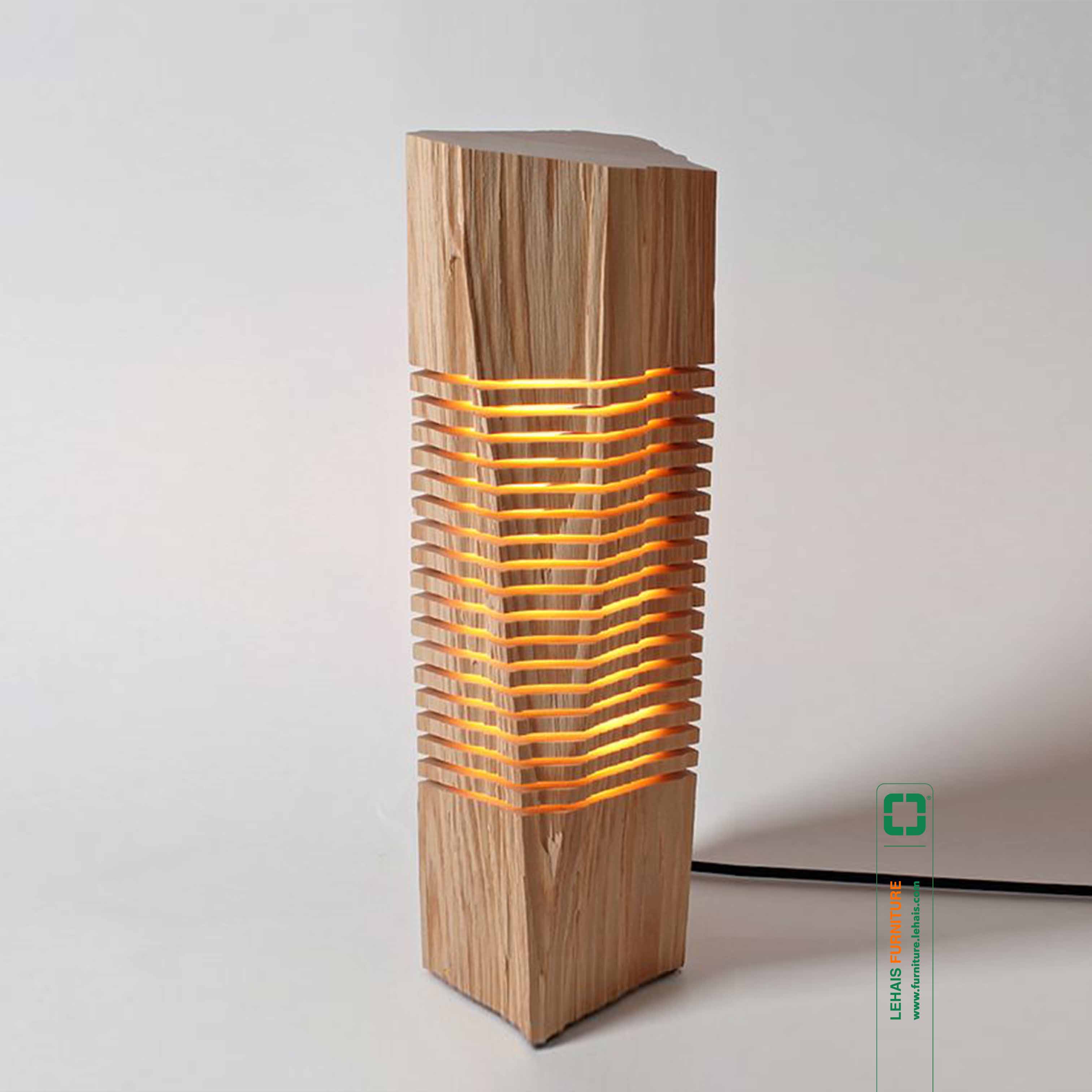 Decorative wood art lamp - D47LHFU