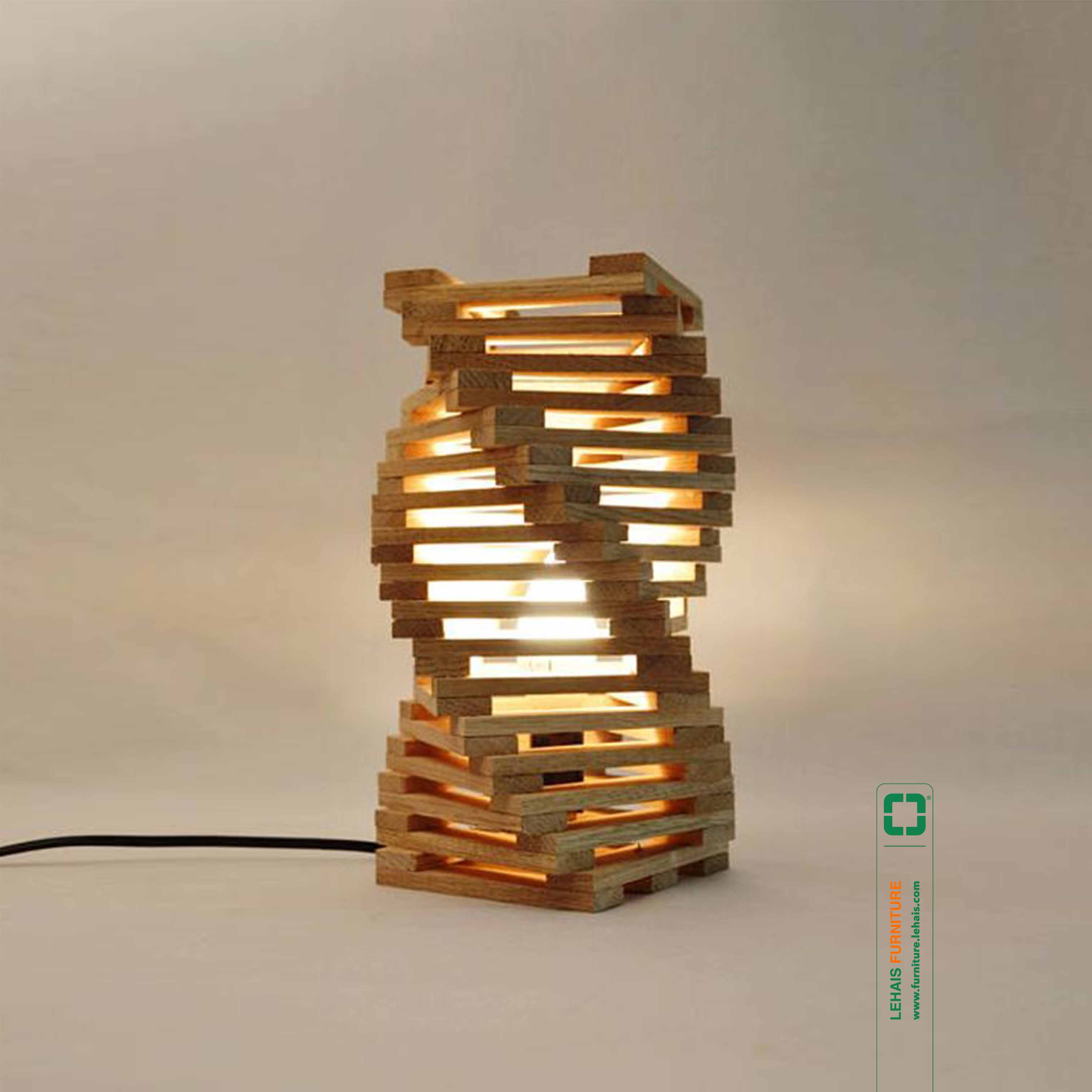 Decorative wood art lamp - D54LHFU
