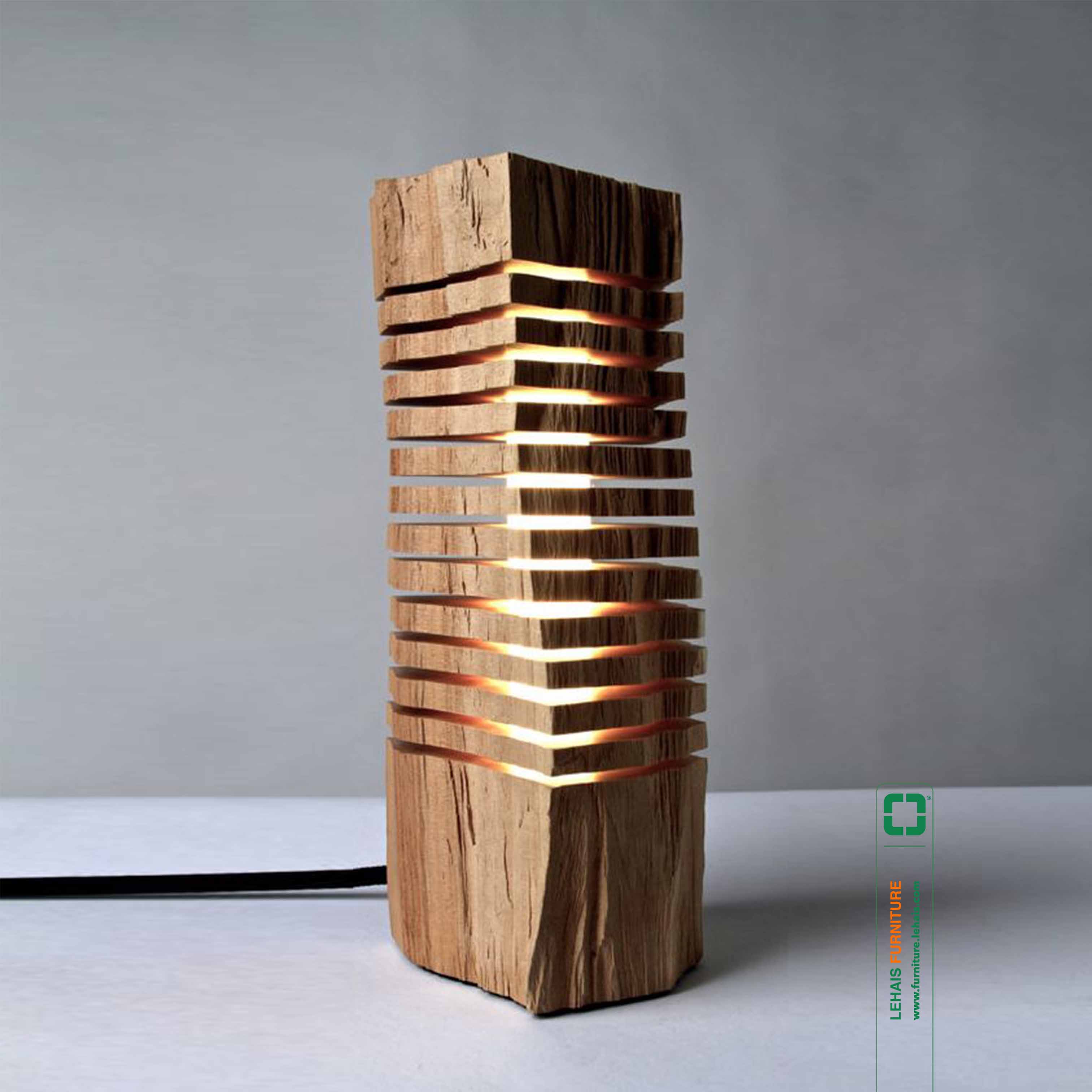Decorative wood art lamp - D55LHFU