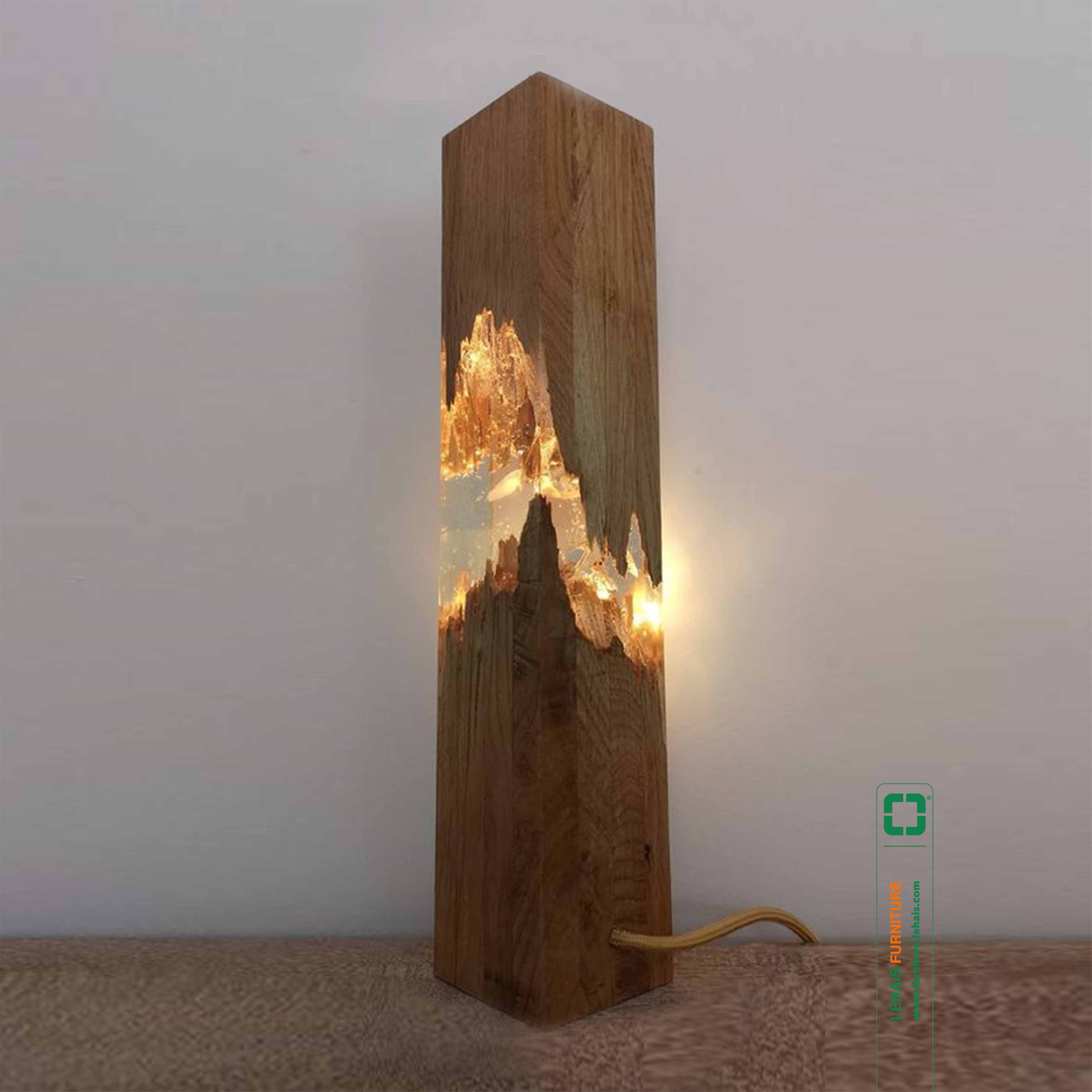 Decorative wood art lamp - D57LHFU