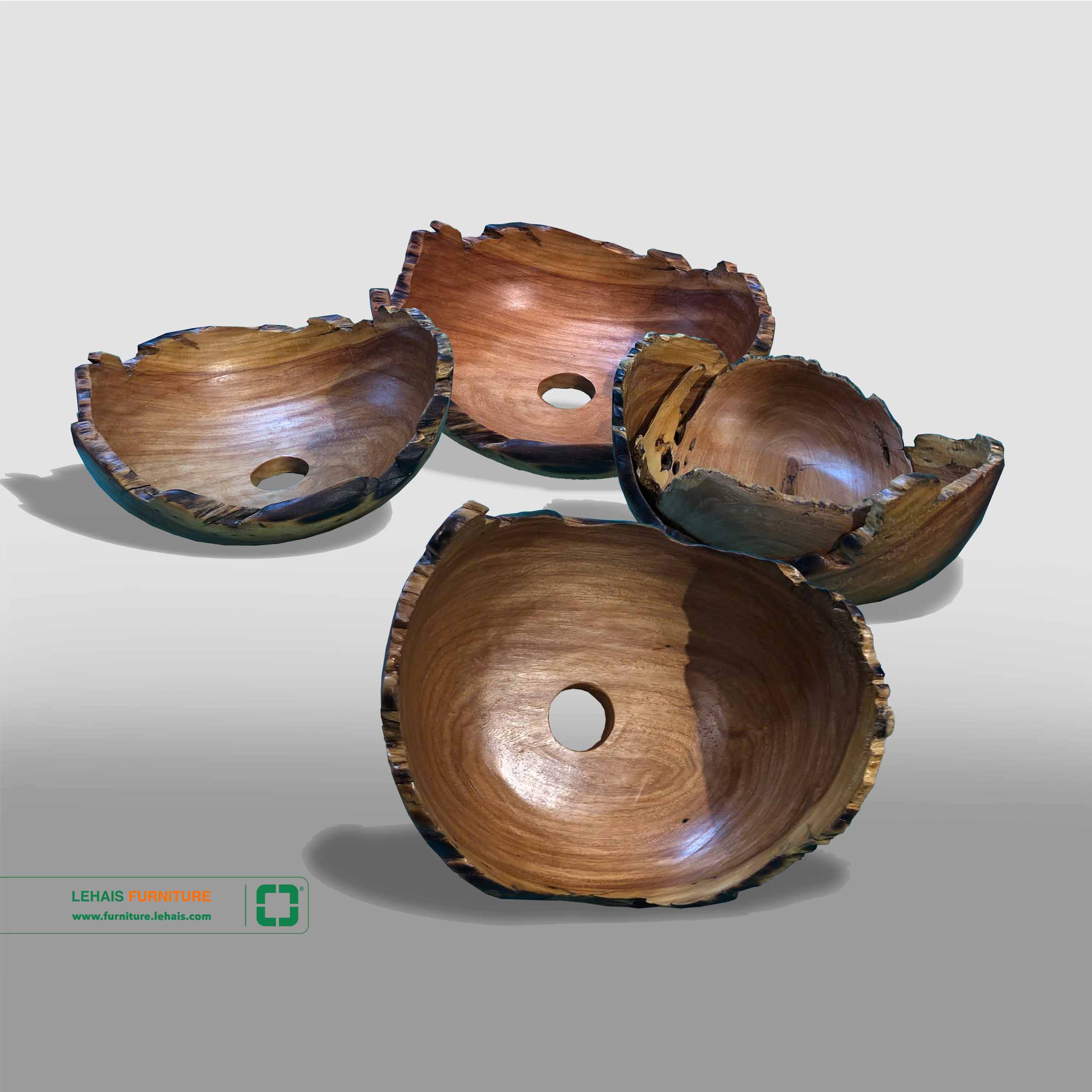 Chao đèn gỗ lũa nghệ thuật - D59LHFU