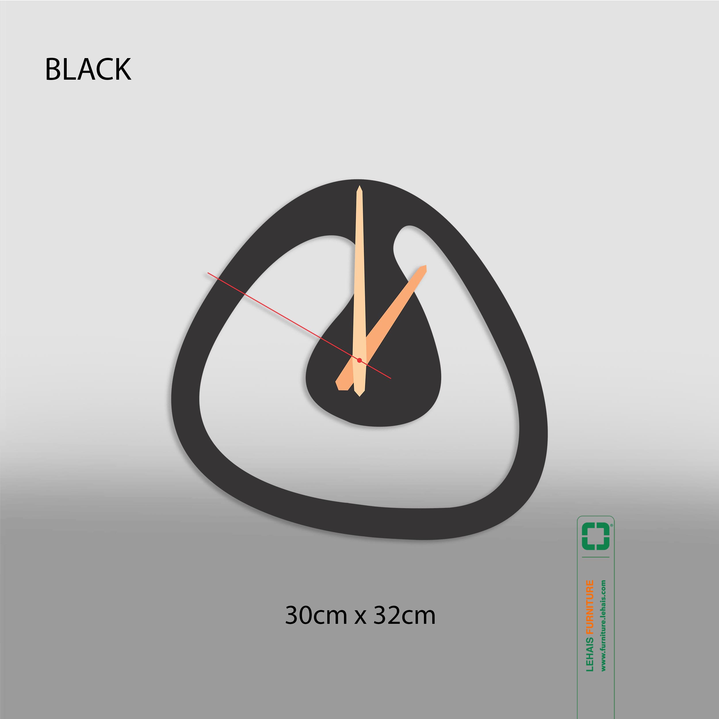 Đồng hồ trang trí nghệ thuật hiện đại làm từ nhựa mica - DTT51LHFU