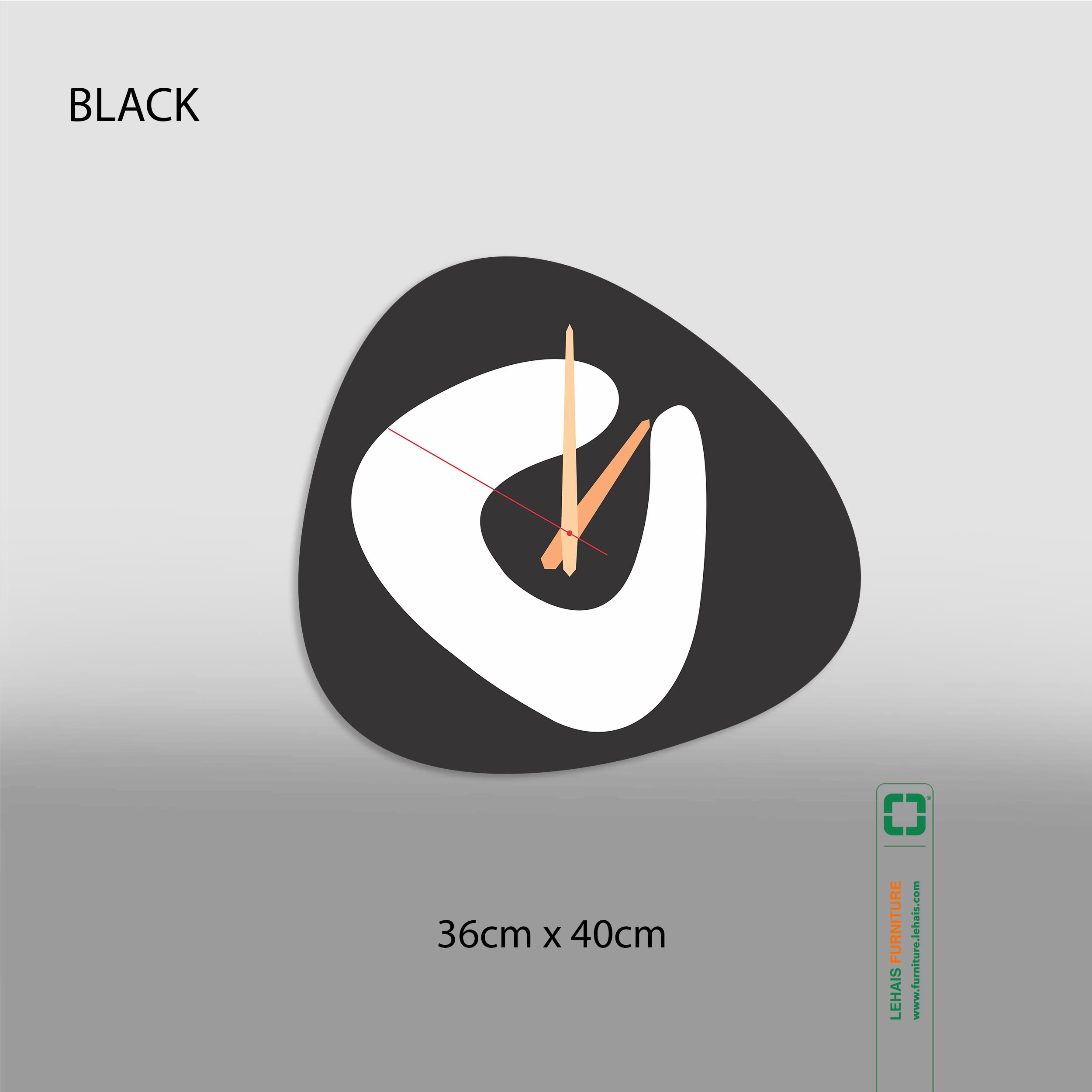 Sản phẩm đồng hồ trang trí nghệ thuật hiện đại từ chất liệu nhựa mica - DTT53LHFU