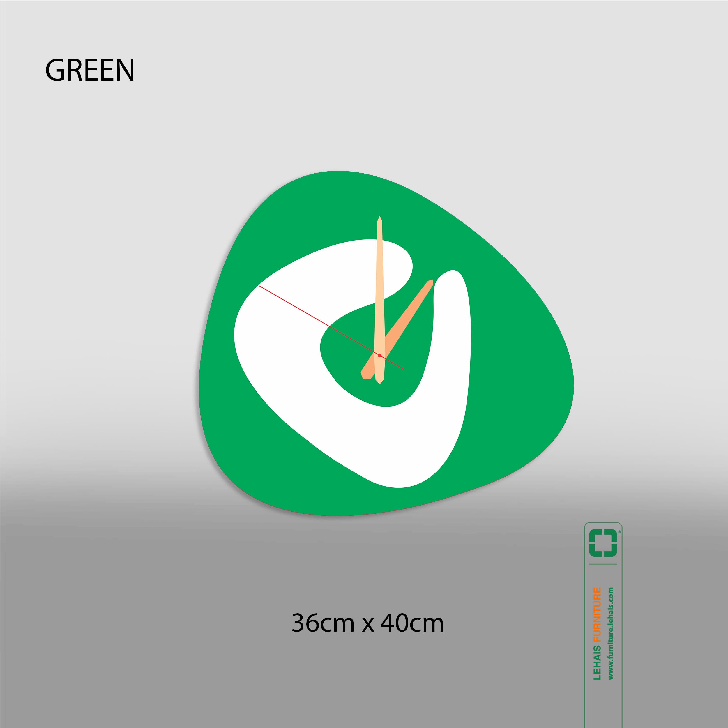 Sản phẩm đồng hồ trang trí nghệ thuật hiện đại từ chất liệu nhựa mica - DTT53LHFU