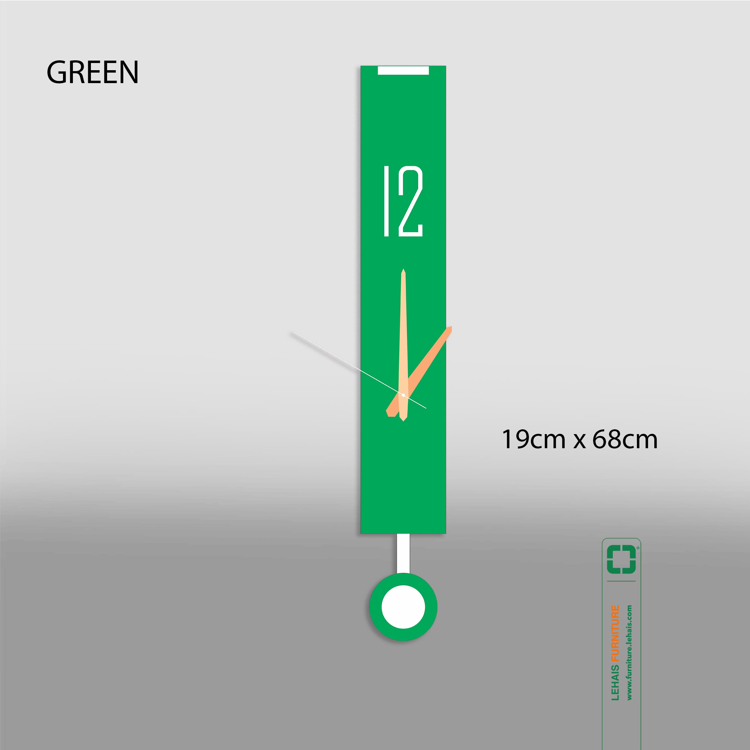 Đồng hồ treo tường nghệ thuật hiện đại chế tác từ nhựa mica - DTT55LHFU