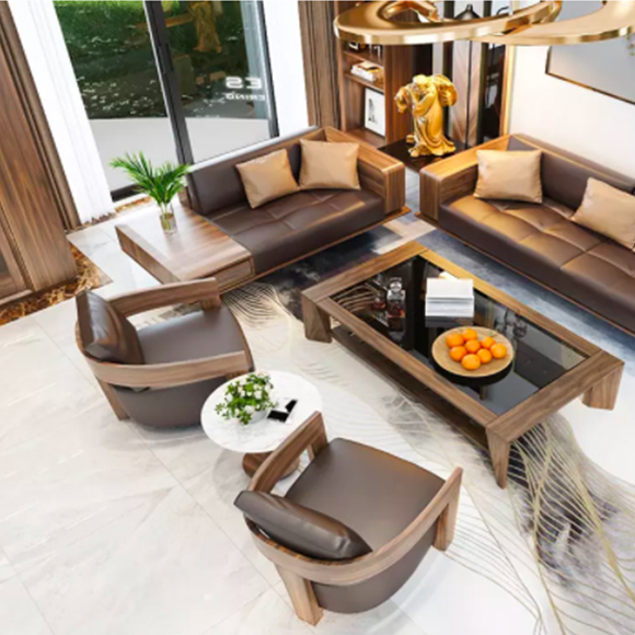 Những mẫu bàn và ghế sofa làm từ gỗ óc chó được nhiều người lựa chọn 6
