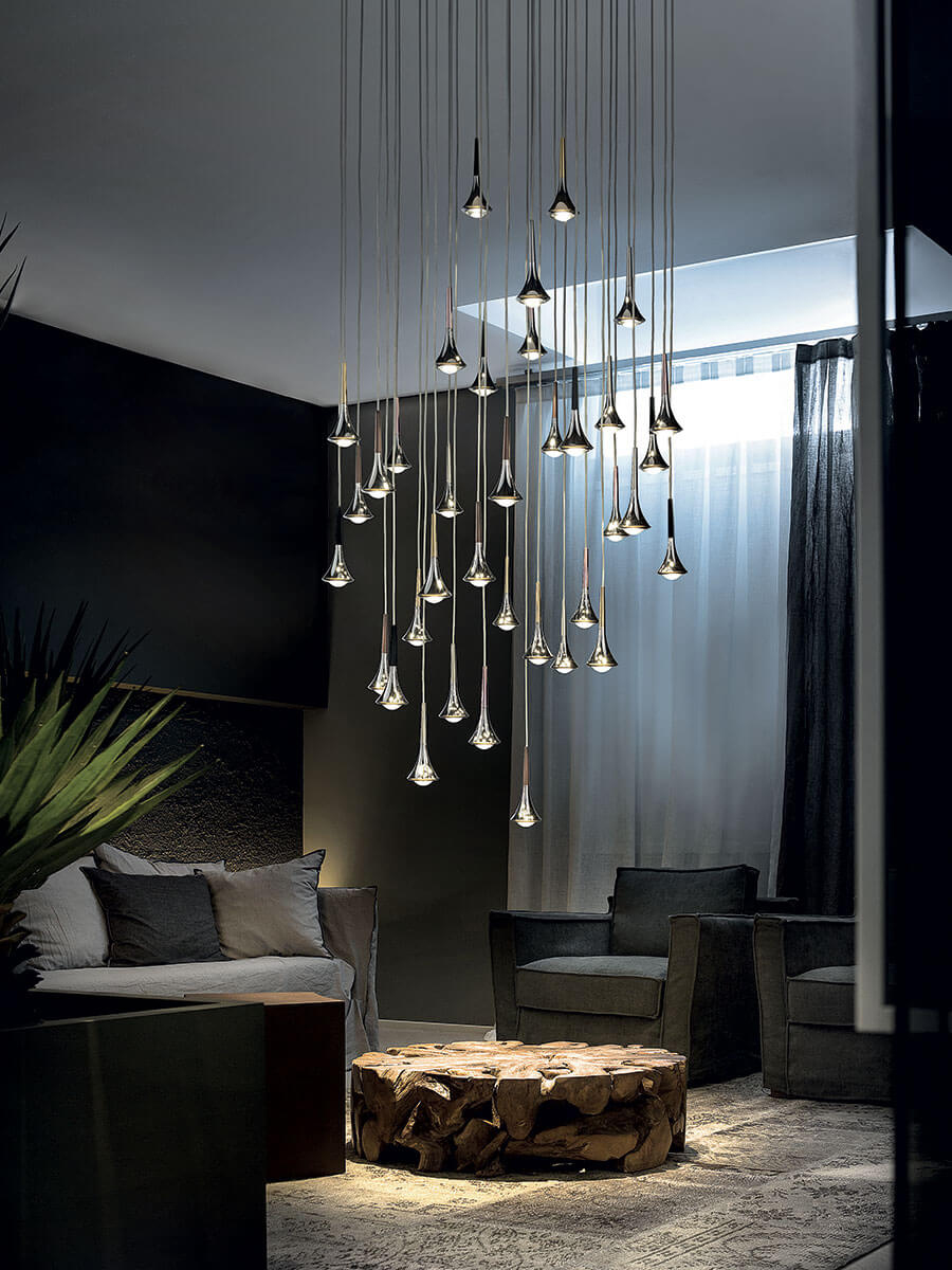 Những mẫu đèn trang trí phòng khách theo phong cách hiện đại đẹp và sang trọng 7
