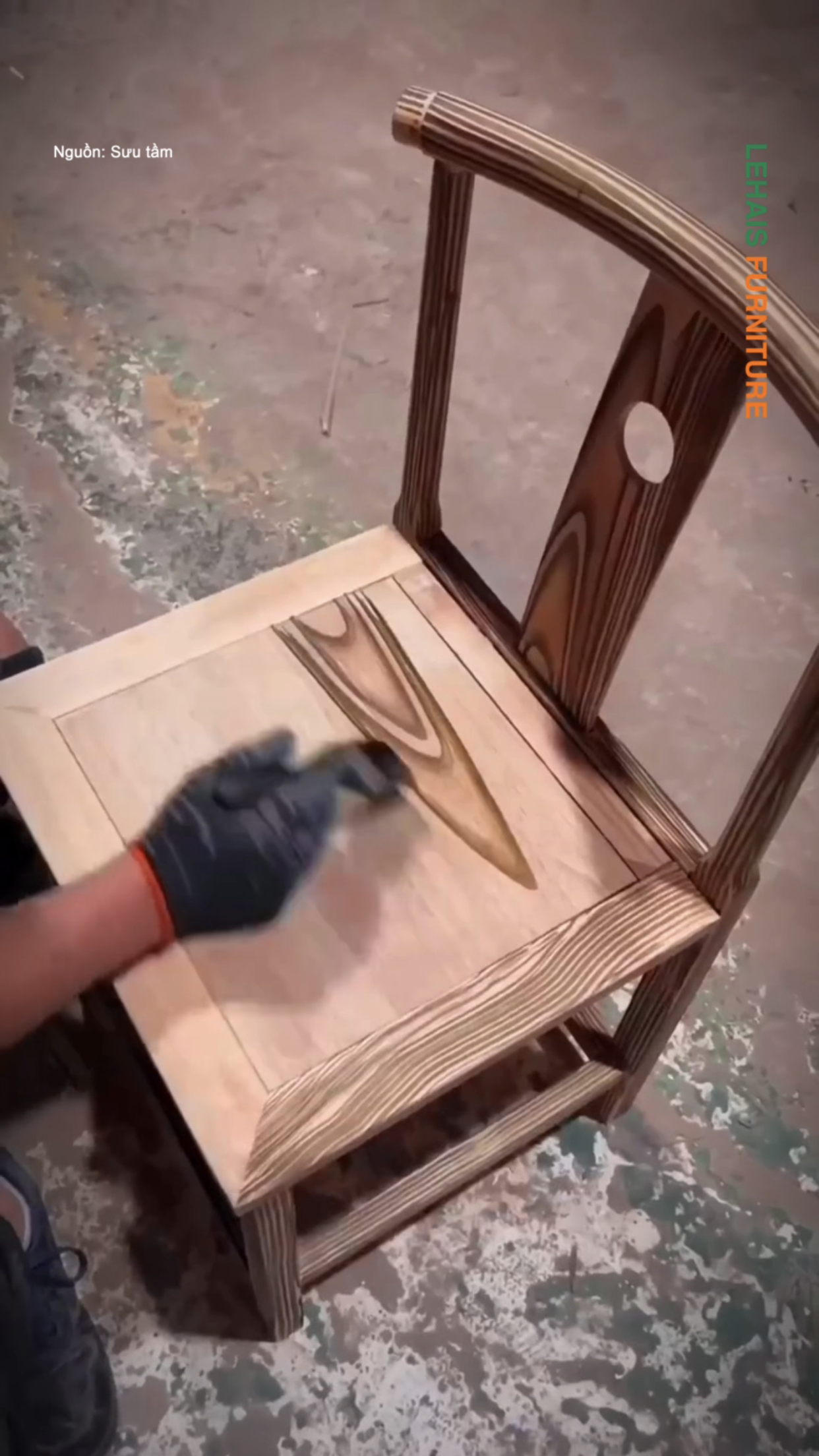 Cách vẽ ra vẫn gỗ cho những chiếc ghế