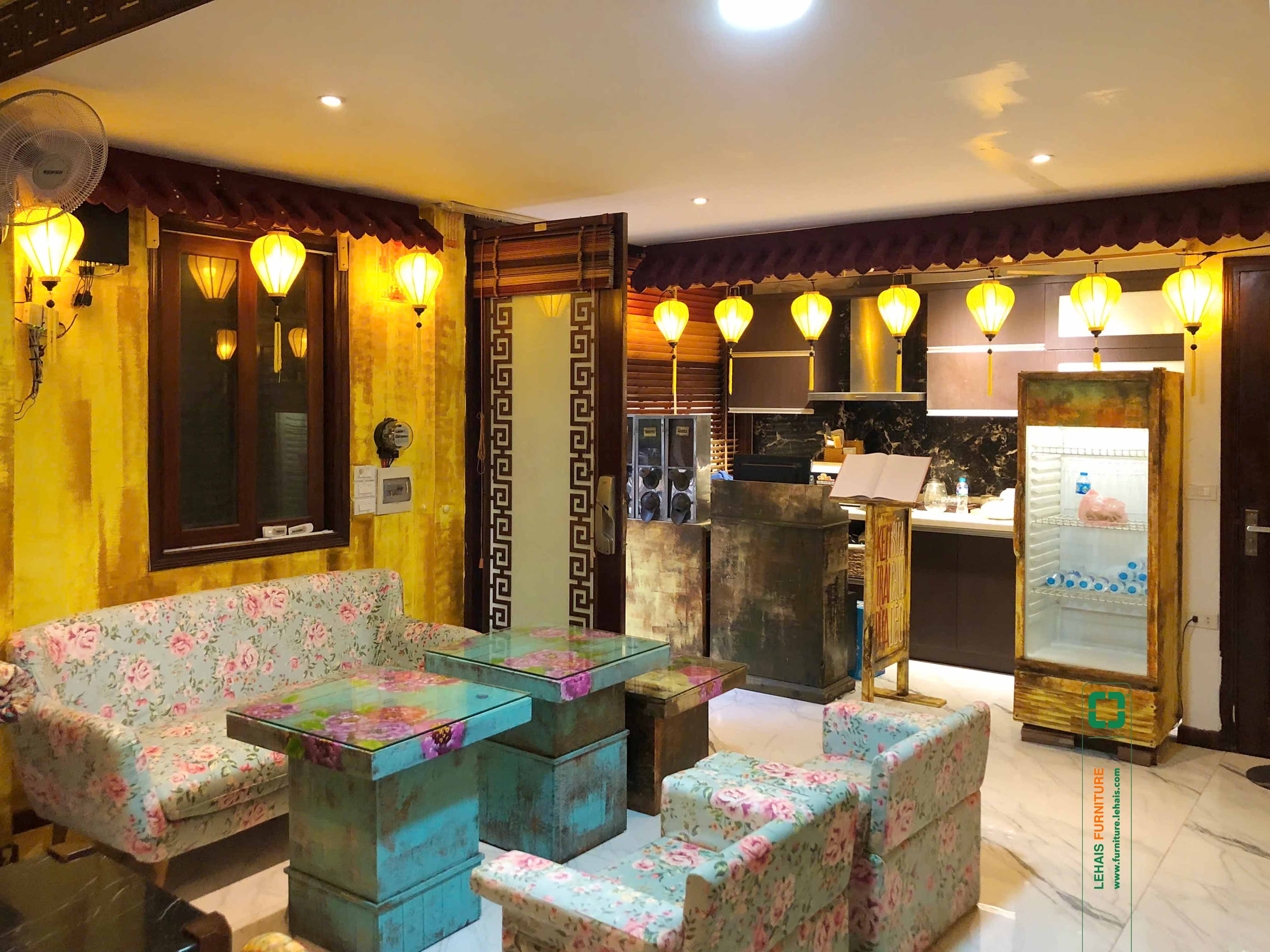 Thi công và thiết kế quán CAFE - SPA - HOME theo phong cách Hà Nội cổ - TK32LHFU