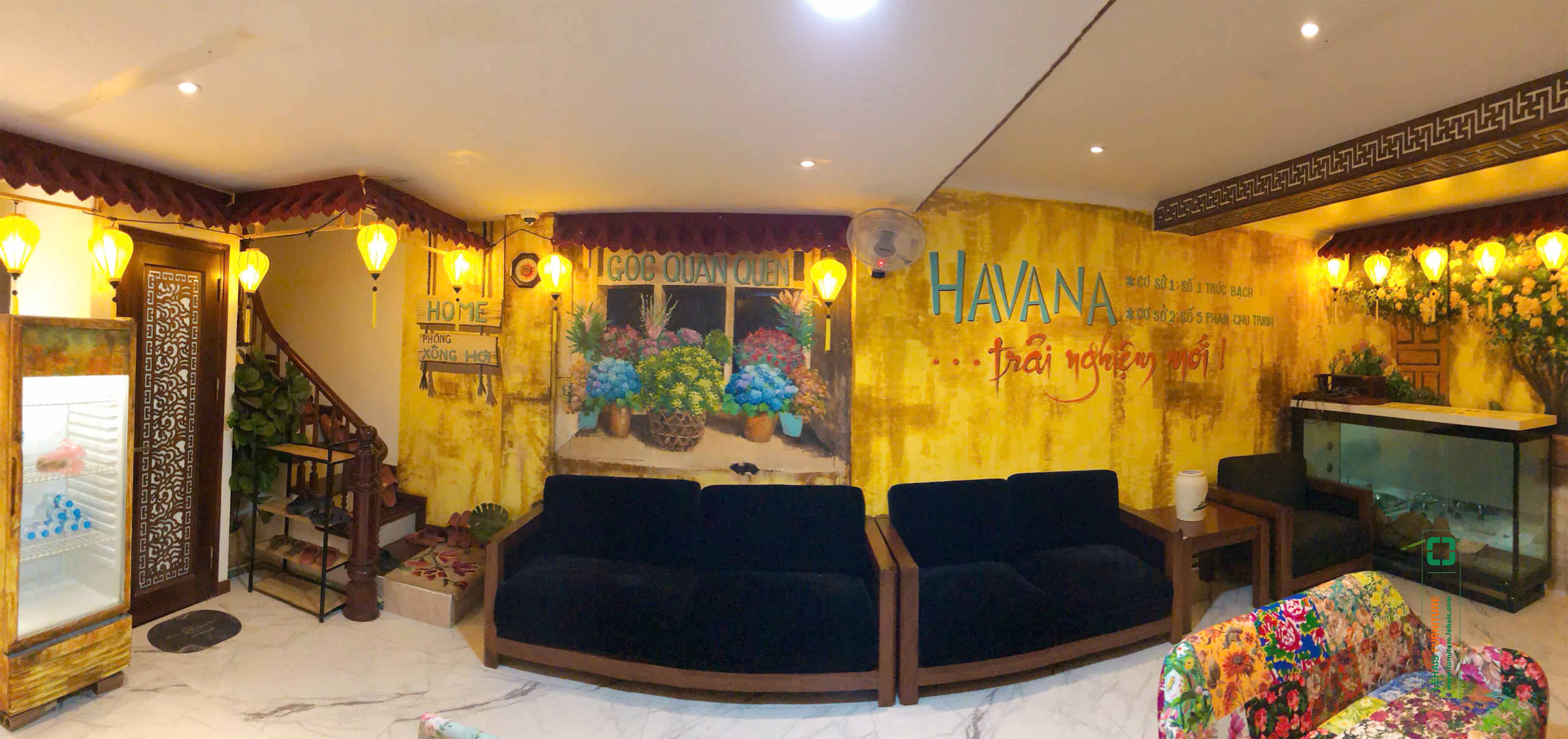 Thi công và thiết kế quán CAFE - SPA - HOME theo phong cách Hà Nội cổ - TK32LHFU
