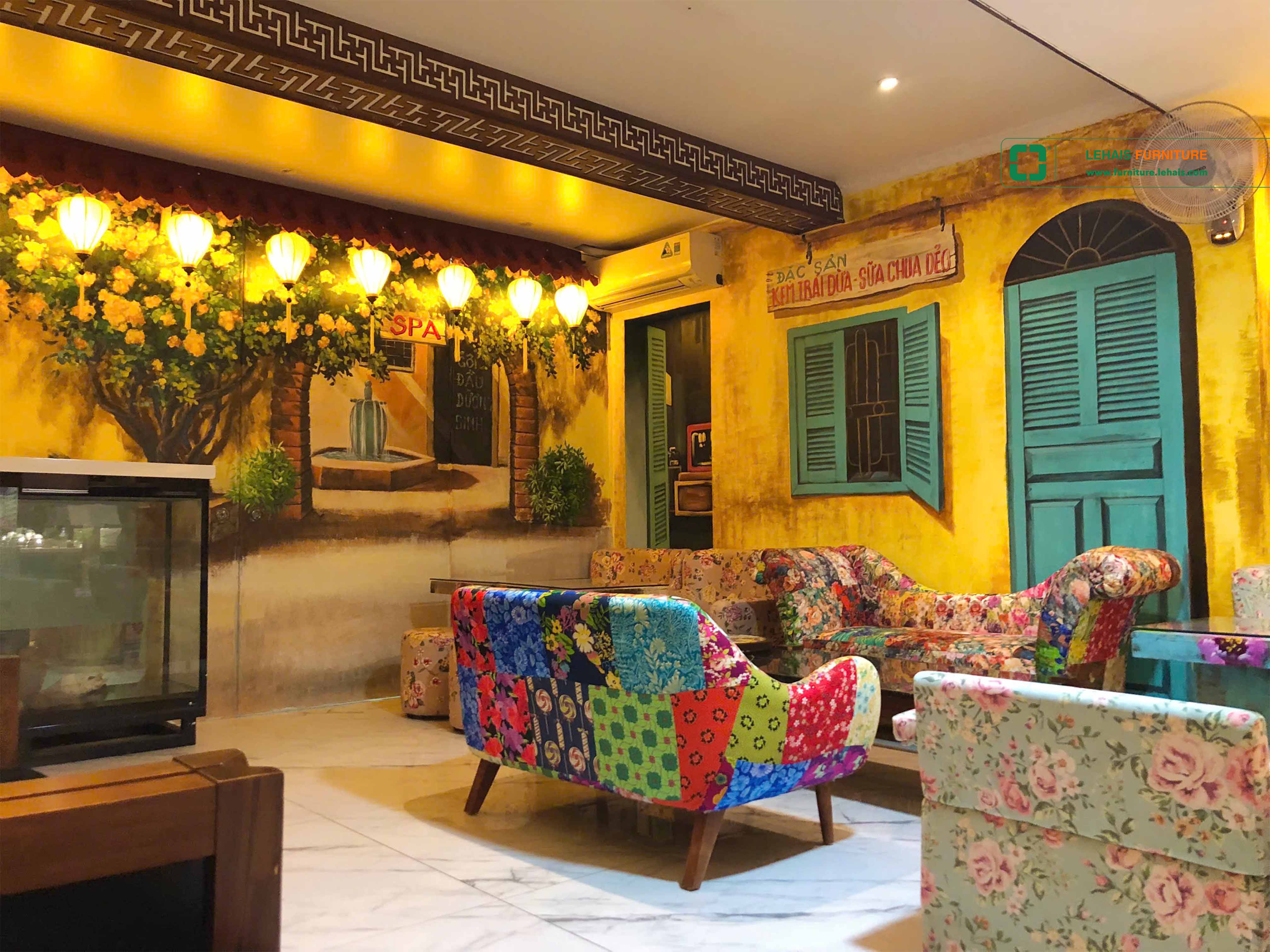 Thi công và thiết kế quán CAFE - SPA - HOME theo phong cách Hà Nội cổ - TK32LHFU